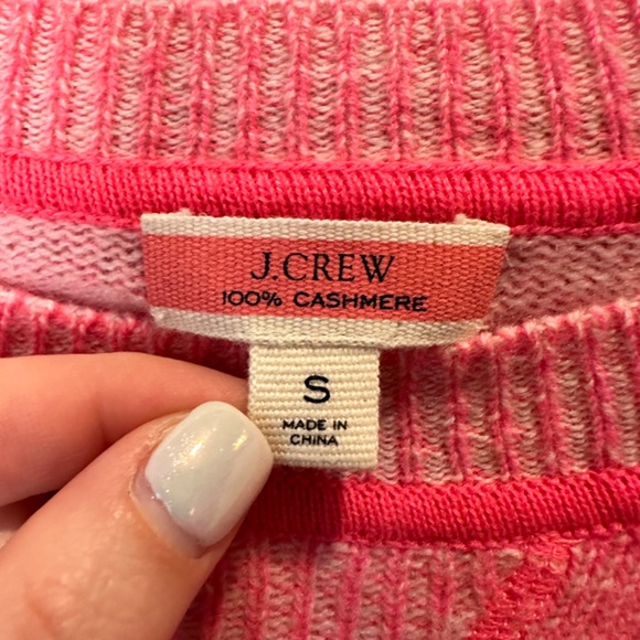 J. Crew Vibrant Pink Crew Neck Sweater - Picture 3 of 5